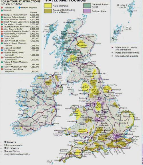 超实用英国中文地图，带你清晰了解英国地理及交通