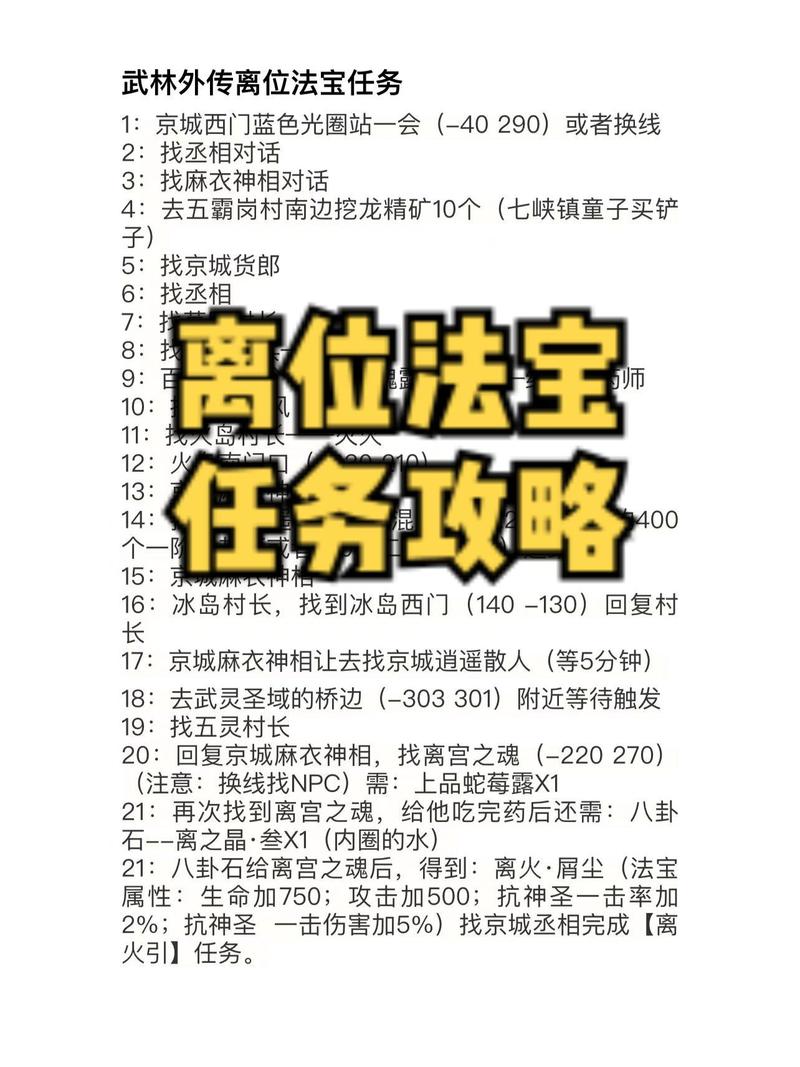 武林外传法宝亮点多：多样获取途径与丰富特色属性技能