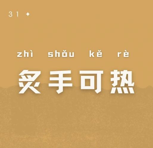 汉语中类似炙手可热的词语及大红大紫的相关例子