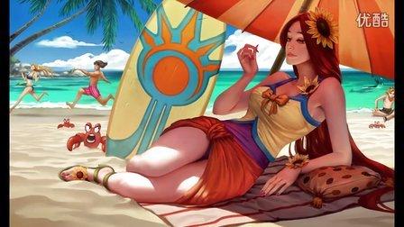 英雄联盟蕾欧娜泳池皮肤：活力少女与创意武器的完美结合