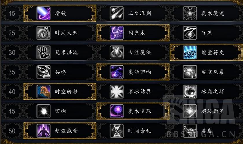 wow奥法天赋_正式服奥法天赋_wow9.0奥法天赋