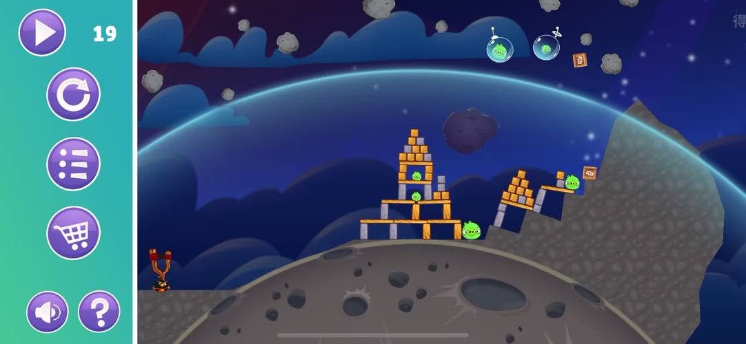愤怒的小鸟太空大战破解版_愤怒的小鸟太空版攻略_太空愤怒的小鸟