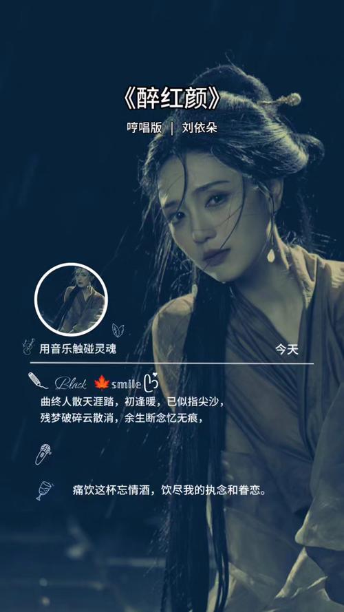 醉红颜歌词诗意满满，勾勒浪漫且带忧伤的红颜情感画卷
