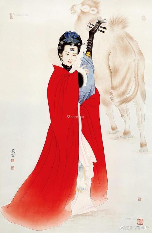 王昭君画像引发遐想，古代与现代对其形象塑造大不同？