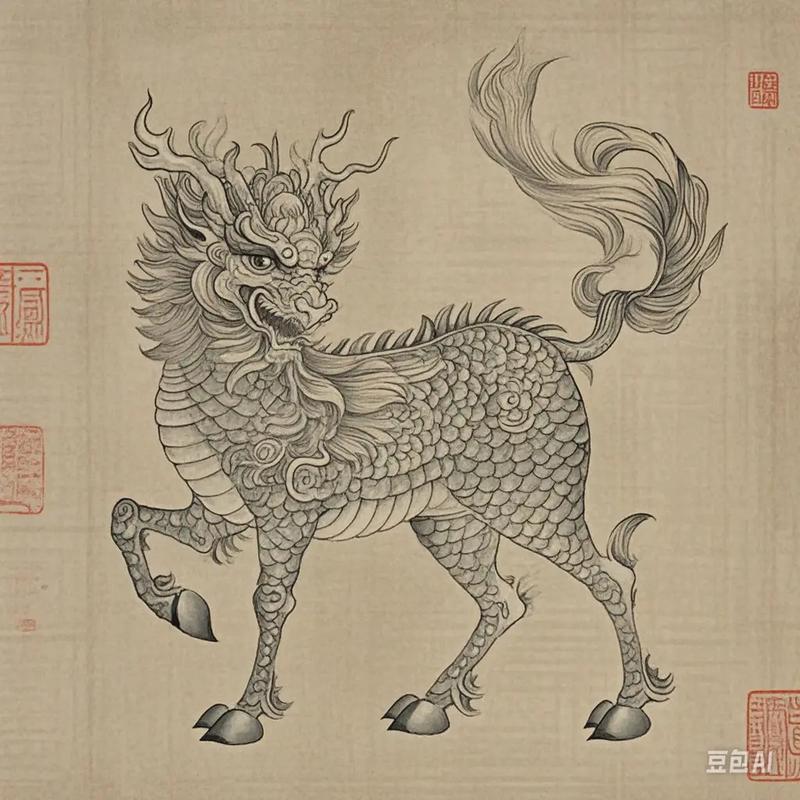 麒麟神兽图片_麒麟神兽简笔画_麒麟神兽