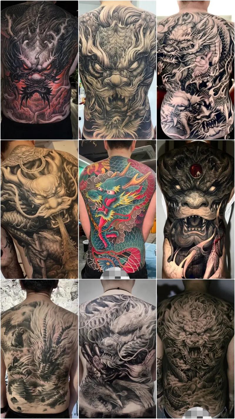 纹身苍龙老师_苍龙纹身_苍龙纹身满背图片