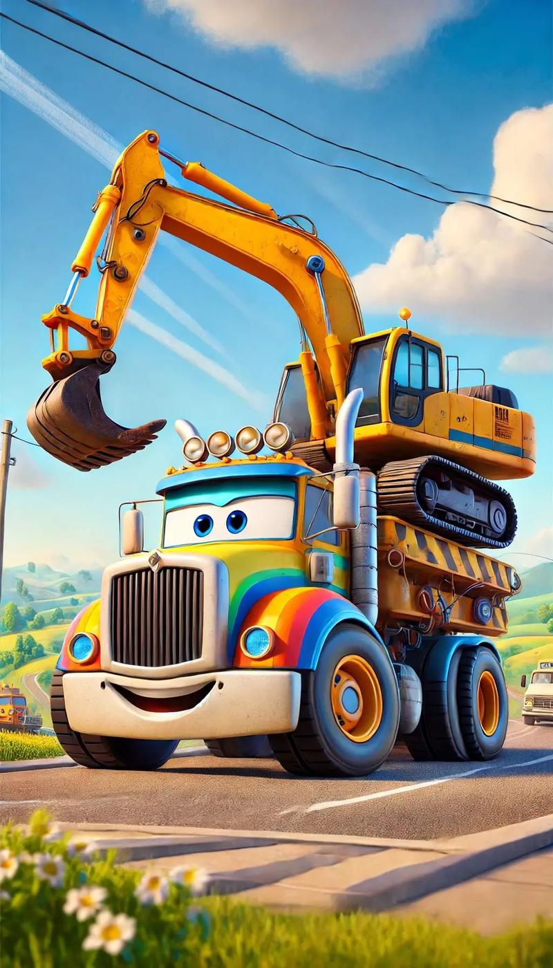 巴布工程师汽车_巴布工程车视频动画_巴布工程车3