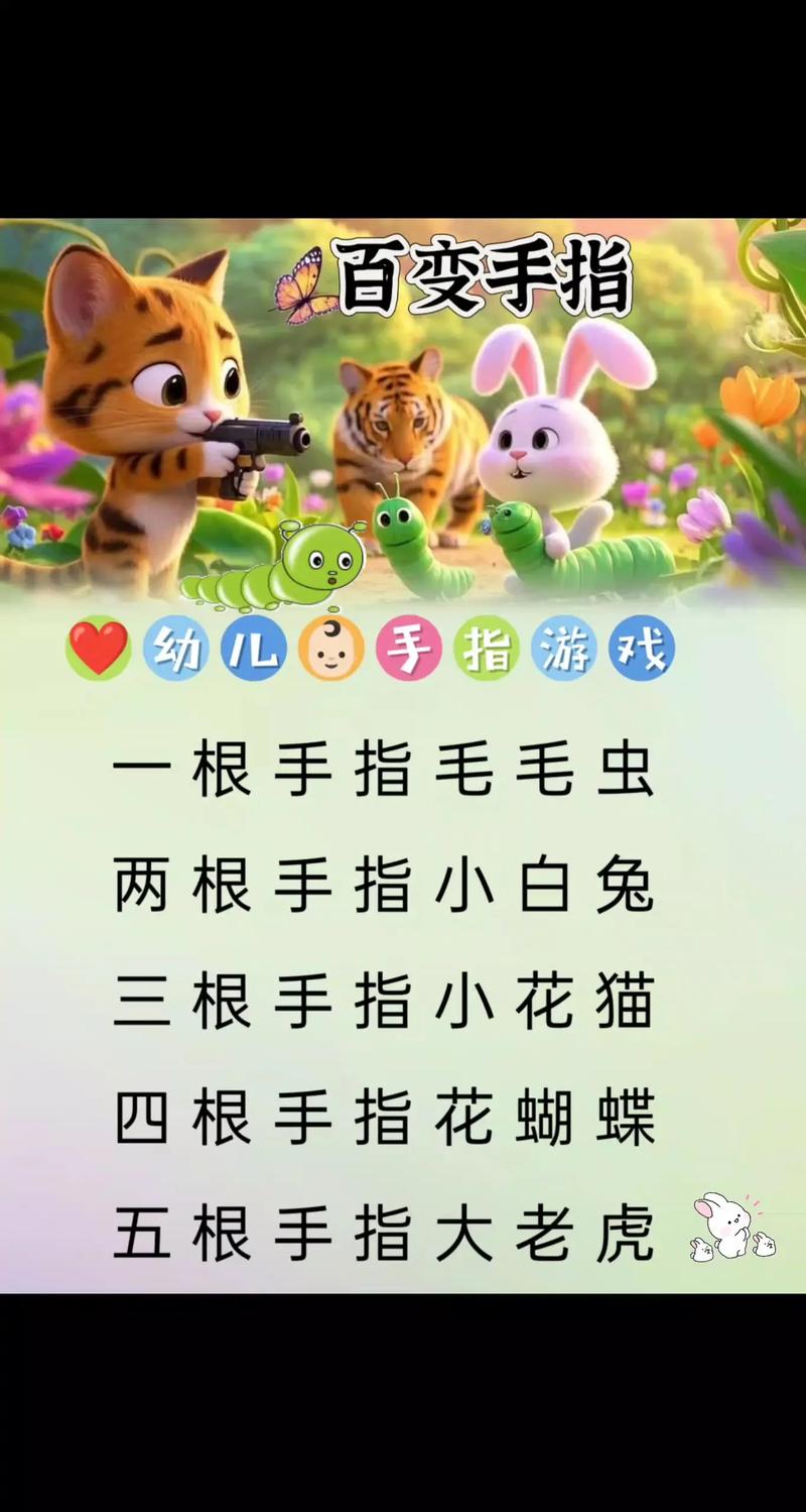 韩国手指歌童谣大全：经典三只熊亲子手指游戏分享