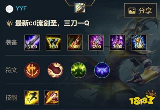 英雄联盟剑圣怎么玩？易大师打野出装团战教学