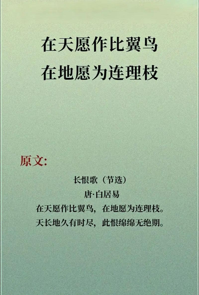 在天愿作比翼鸟_在天愿作比翼鸟猜成语_在天愿作比翼鸟后一句
